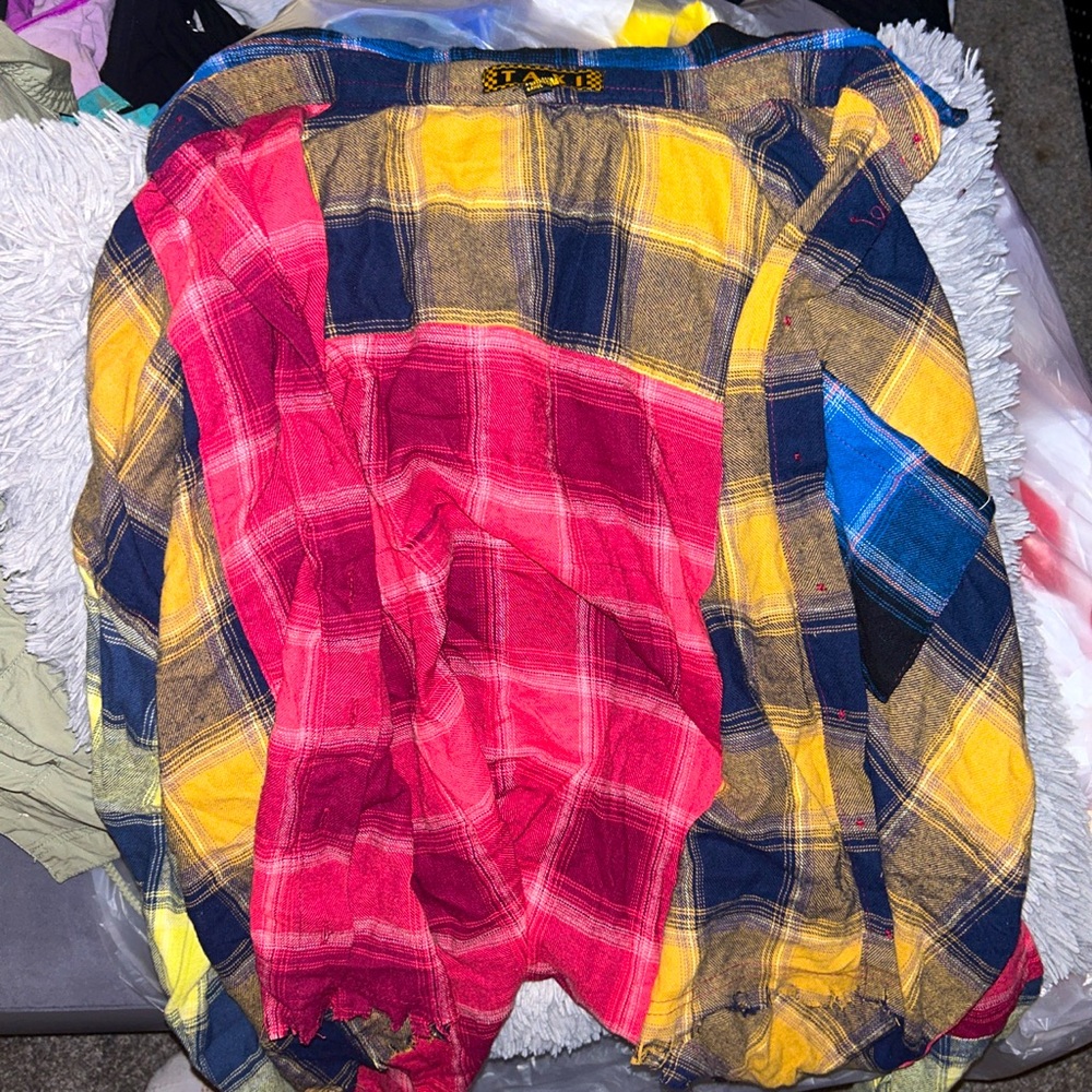 flannel top from rainbow
